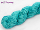 Lilly Mini türkisgrün, handgefärbte Wolle von wollträume